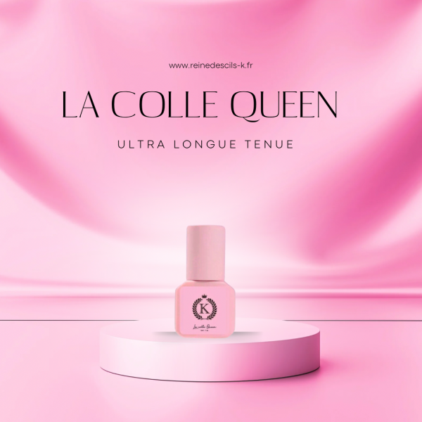 Queen K colle pour extensions de cils longue tenue
