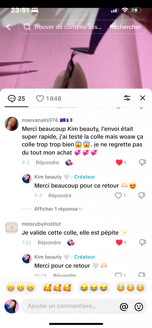 Queen K colle pour extensions de cils longue tenue – Image 4