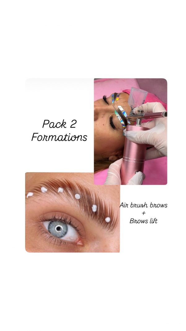 Formation 2 en 1 air Brush + brows  lift et structuration des sourcils + kit inclus (à distance)