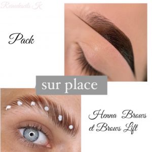 Pack 3 en 1 brows lift et teinture hybride avec structuration + henna brows + kit inclus ( 1 jour)
