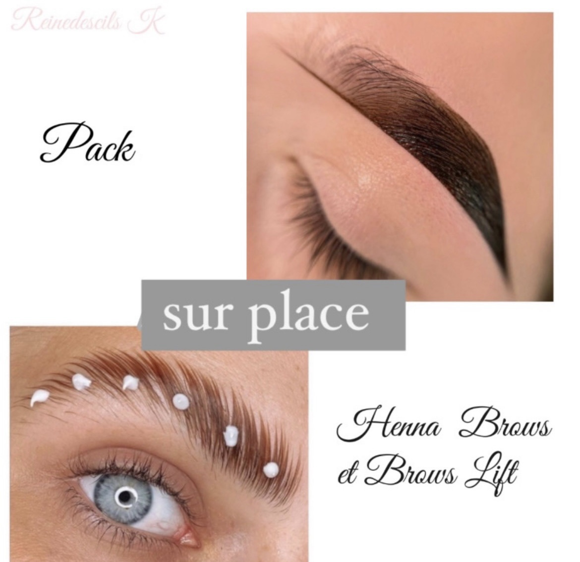 Pack 3 en 1 brows lift et teinture hybride avec structuration + henna brows + kit inclus ( 1 jour)