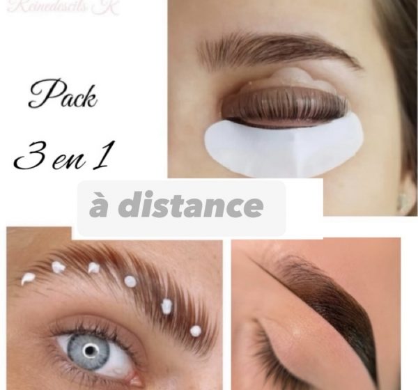 8. Pack 4 en 1 : formation Brows lift , structuration, teinture , henna brows et rehaussement de cils , soin keratine + kit inclus (à distance)