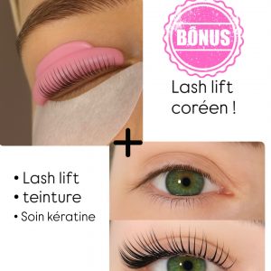 formation 2 en 1 : rehaussement de cils ,teinture,soin kératine + Lash lift coréen  (à distance )