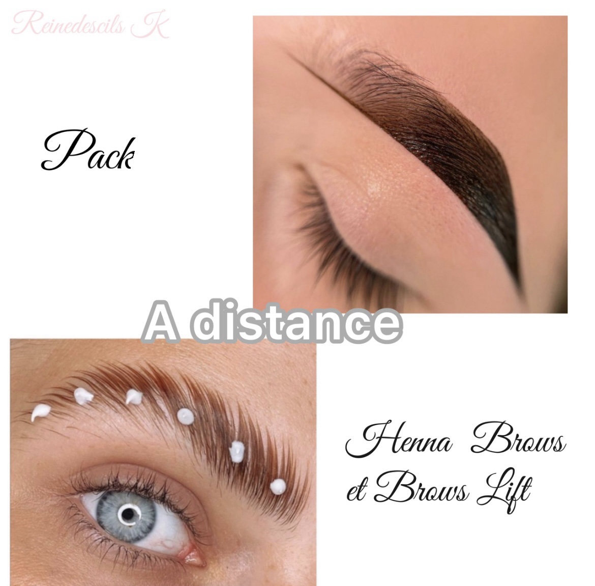 Pack 3 en 1 brows lift et teinture hybride avec structuration des sourcils + Henna Brows + kit inclus (à distance)