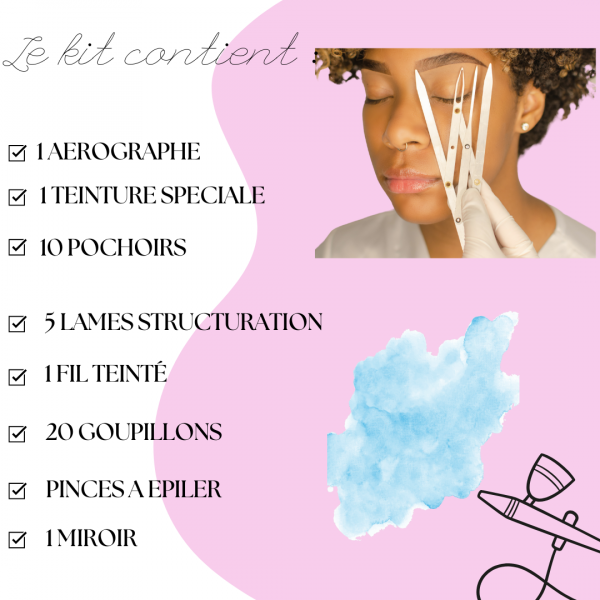 Formation air Brush brows teinture des sourcils à l’aérographe + kit inclus (1 jour) – Image 2