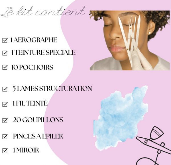 Formation air Brush brows à l’aerographe + structuration des sourcils (à distance ) – Image 3