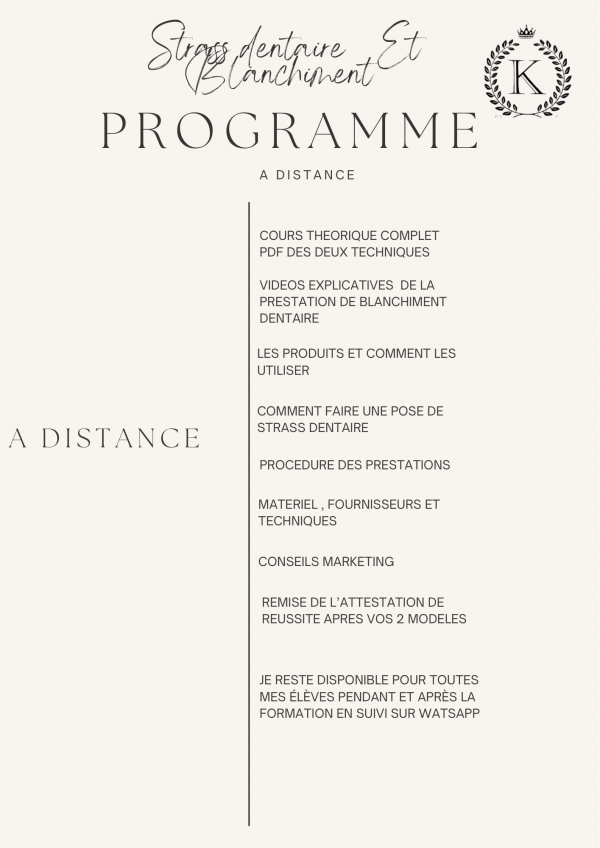 Pack 2 en 1 : formation blanchiment dentaire et strass dentaire + kit inclus (à distance ) – Image 3