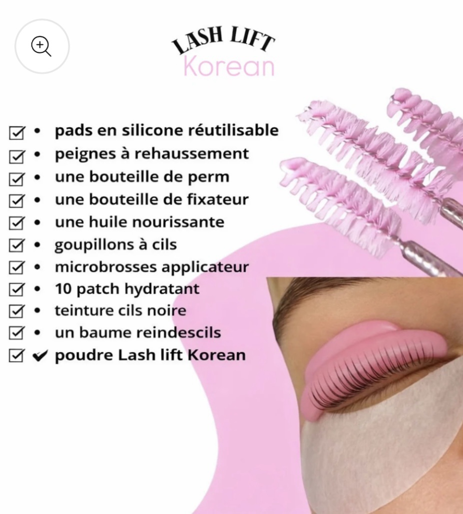 Lash Lift Coréen et teinture + kit inclus (à distance ) – Image 2