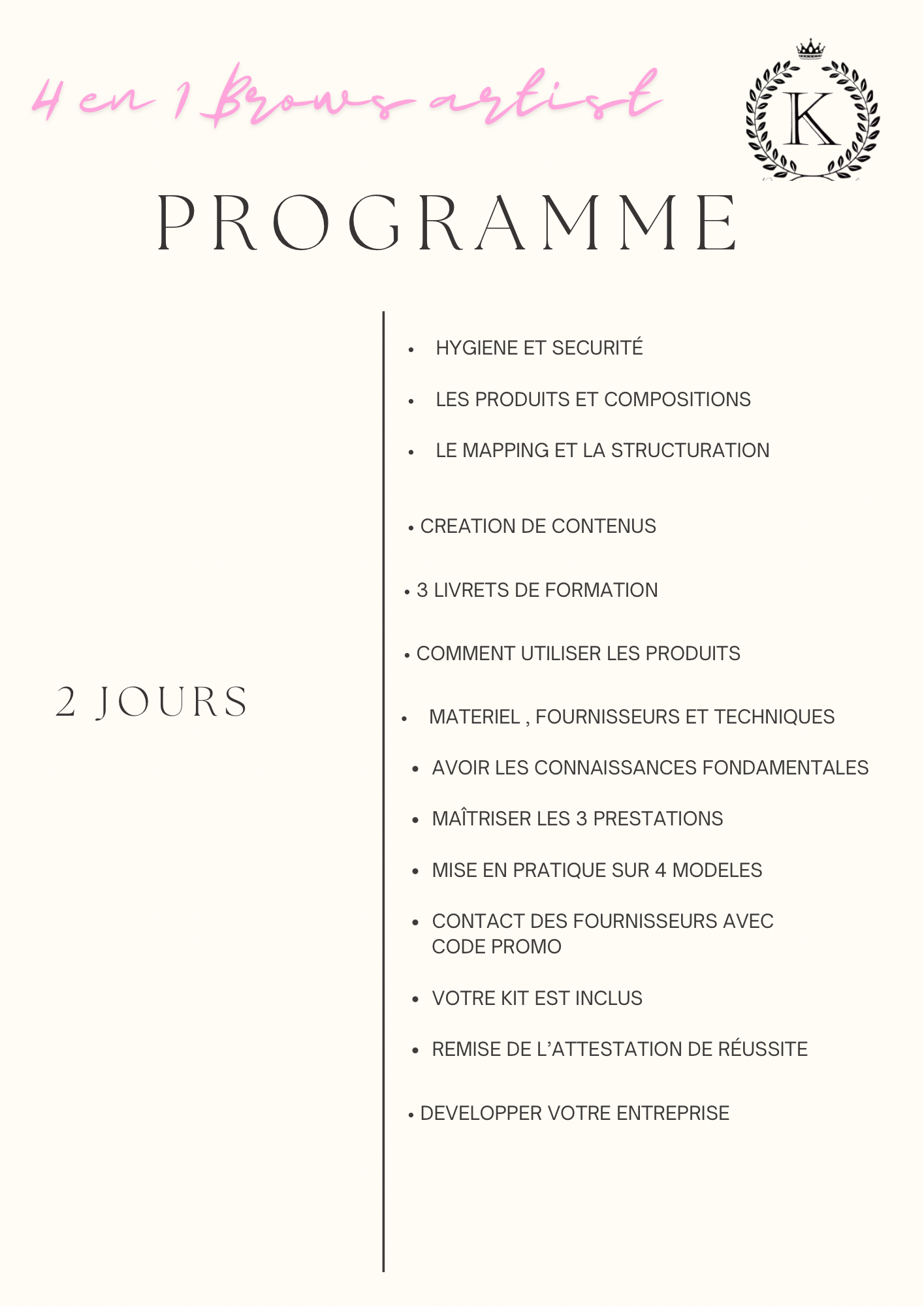 Pack 4 en 1 air brush brows,brows lift,henna brows et restructuration + kit inclus sur place (2 jours) – Image 2