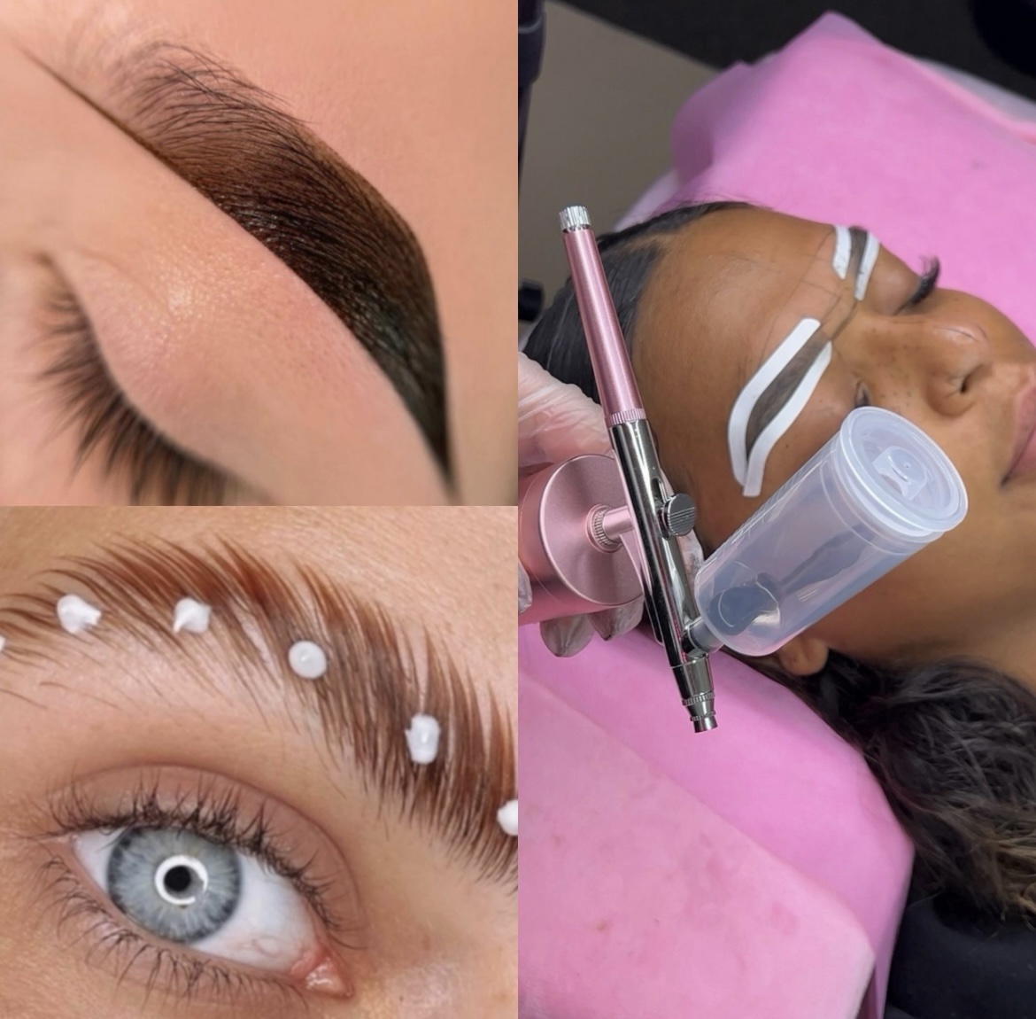 Pack 4 en 1 air brush brows,brows lift,henna brows et restructuration + kit inclus sur place (2 jours)